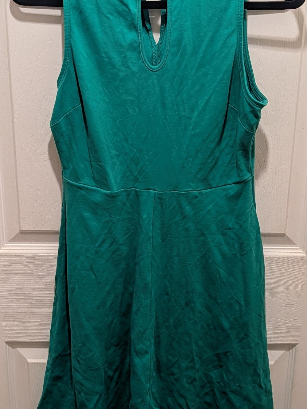 New York & Company Teal Crewneck Knit Top